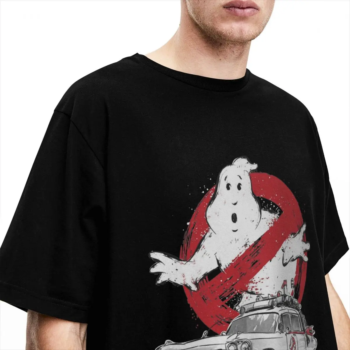 Ghostbuster Sumi E T Shirt Accessories Men Women's 100% Cotton Novelty Tee Shirt Short Sleeve Clothes Summer