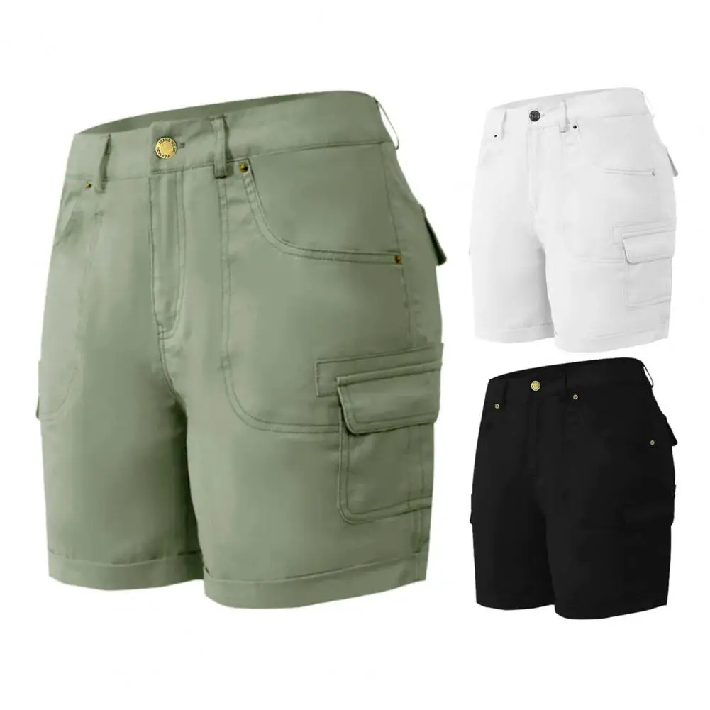 Women Cargo Shorts Stylish Women's Cargo Shorts for Summer Adventures High Waisted Trendy Outdoor Outfits with for Travel