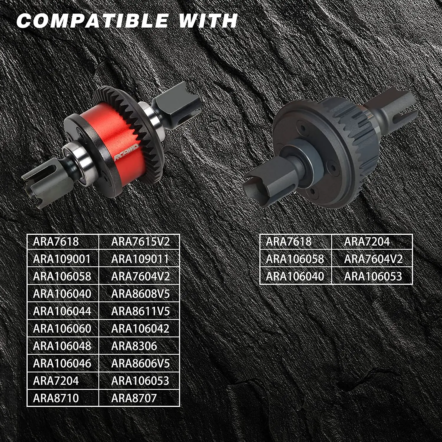 Stop przedni/tylny metalowy diff combo w/40CrMo główne koło zębate przekładnia zębata 43T spirala dla Arrma 1/7 1/8 6s EXB upgrade