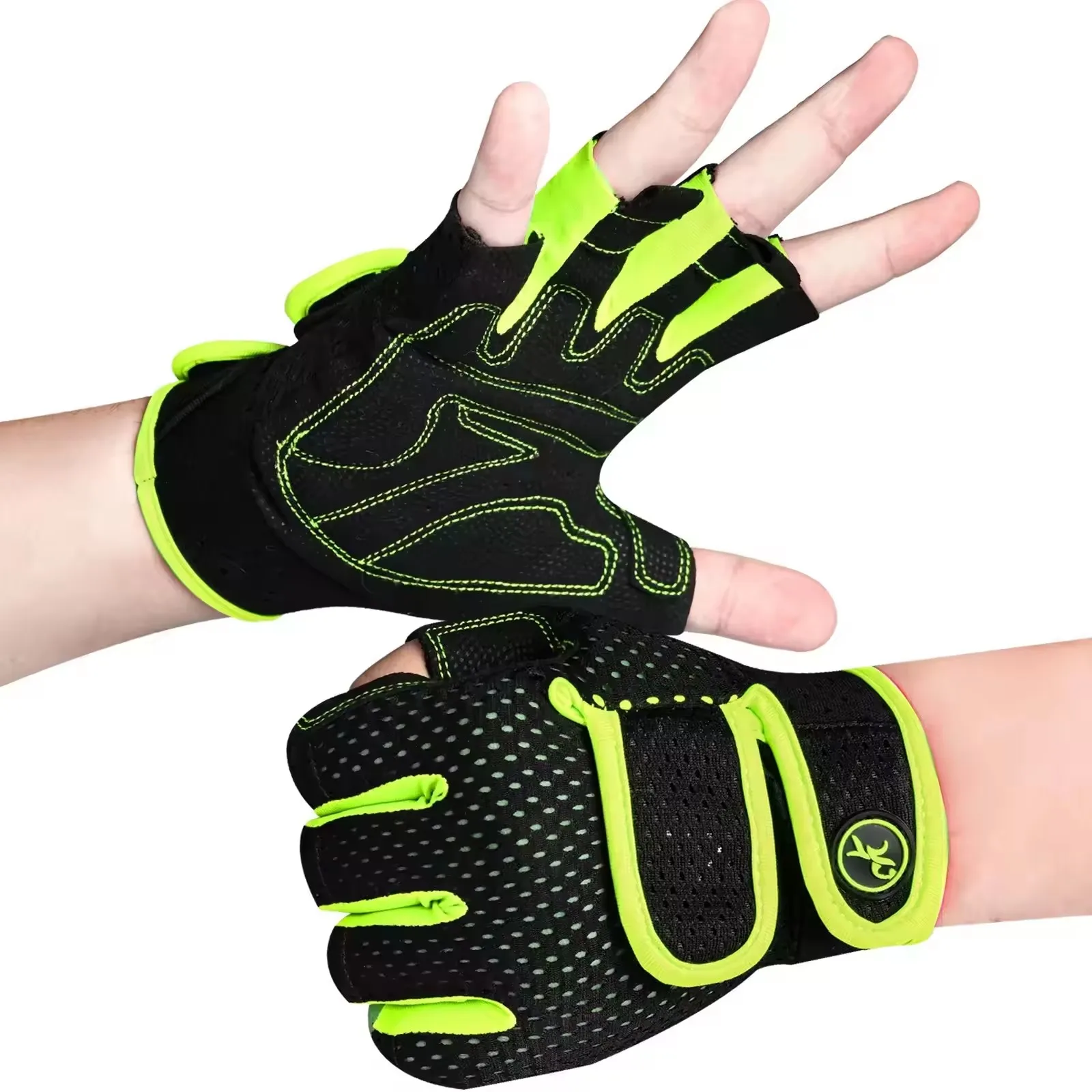 Half-Finger Half-Finger Workout Gym Gloves for Men & Women with Pads Weight Lifting Exercise Fitness Gloves for Training Pull Ups Rowing - Aliexpress Deal