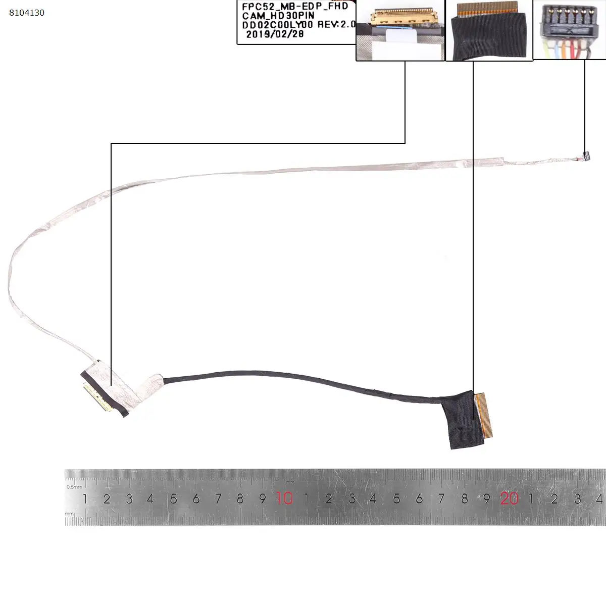 Screen Cable for HP 15-DK TPN-C141 30Pin FHD