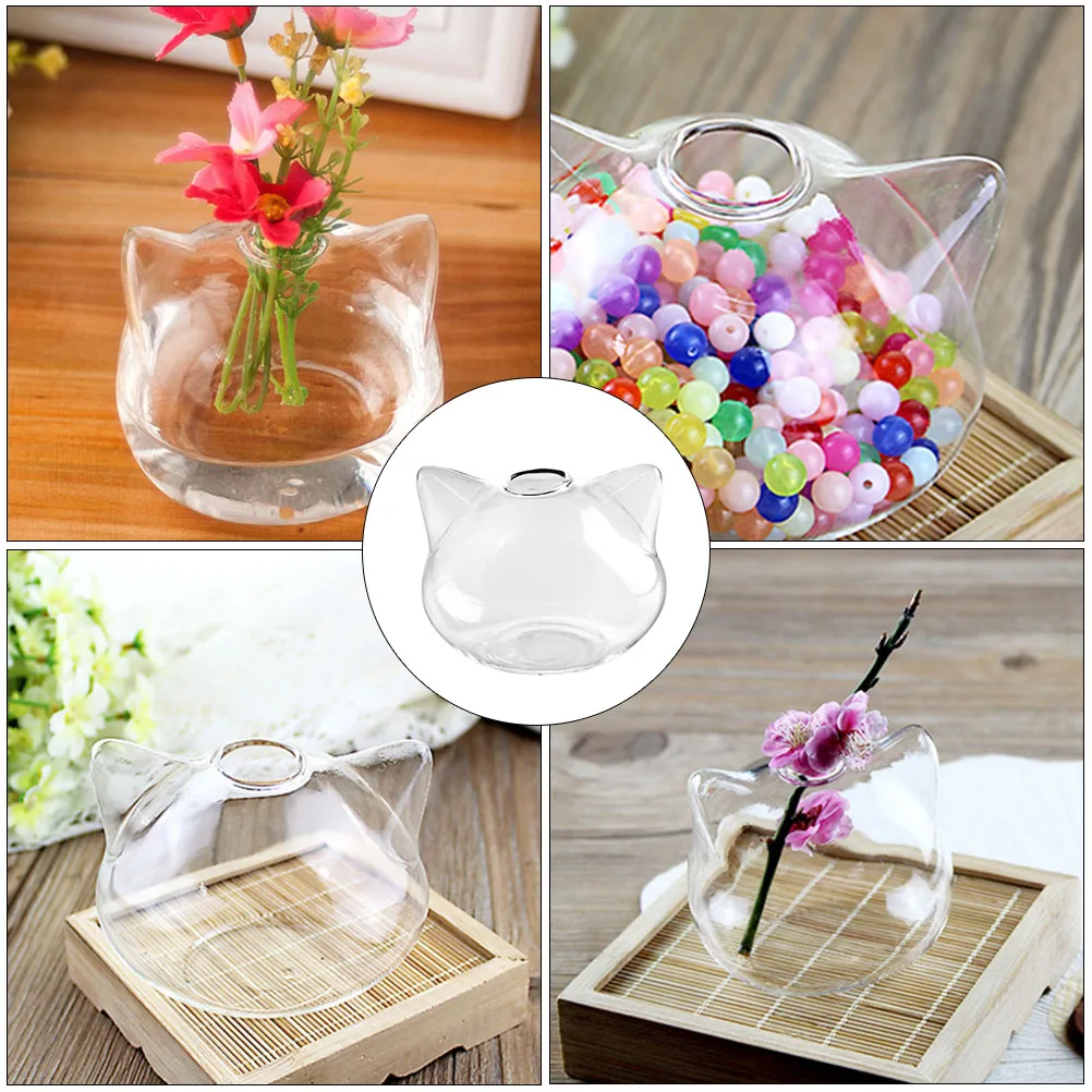 

2Pcs Glass Flower Vase Simple Practical Design Hydroponic Plant Holder Suitable for Various Events Hydroponic Flower Vase
