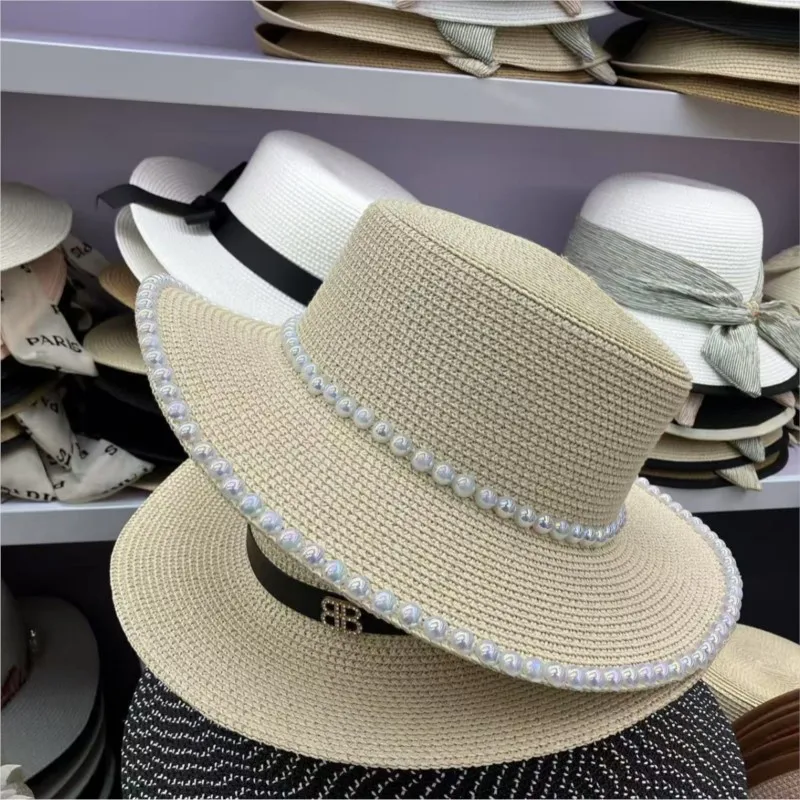 

New colorful hats for children's and casual fashionable woven