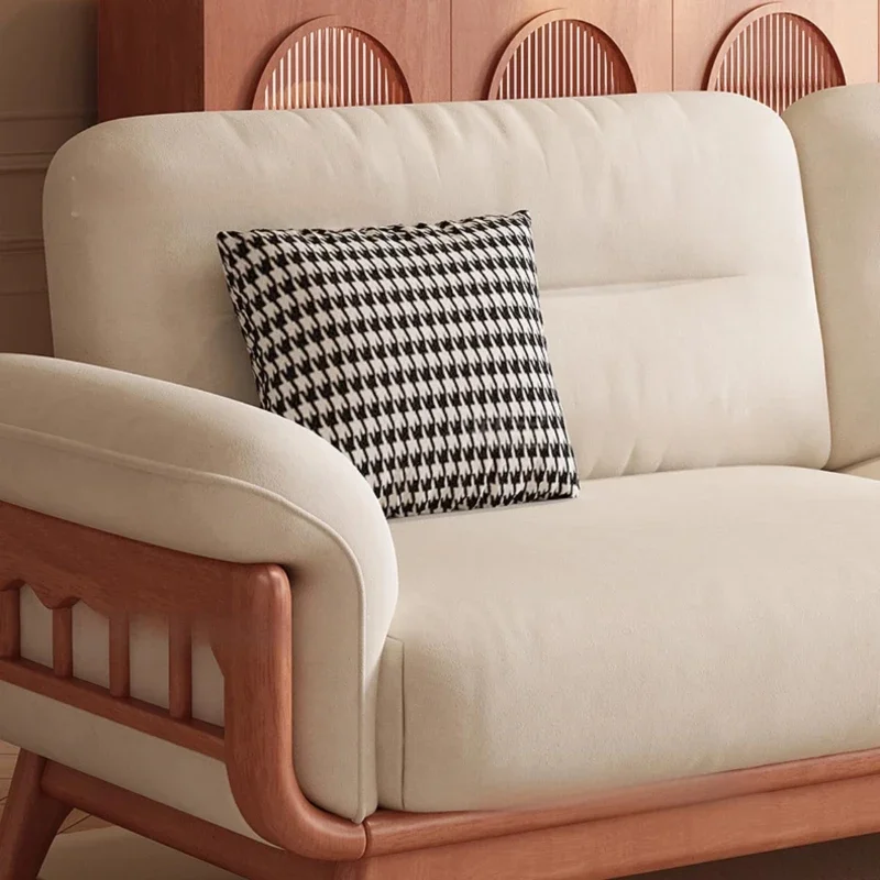 Designer Corner Beige Living Room Sofa Italian Modern Nordic Fluffy Lazy Living Room Sofa Floor Single Divani Furniture