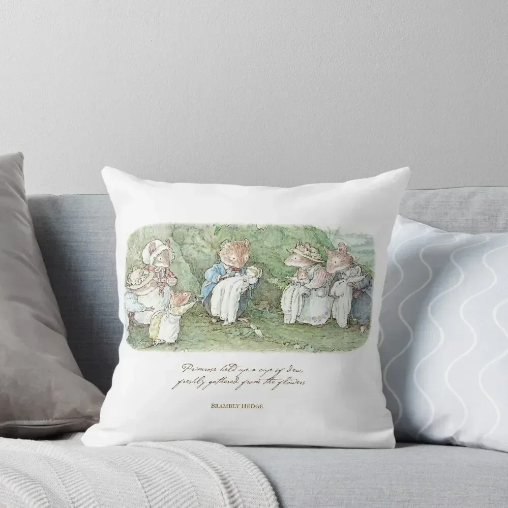 Brambly Hedge Naming Ceremony Throw Pillow Cushion Cover Luxury Cusions Cover christmas cushions covers pillow