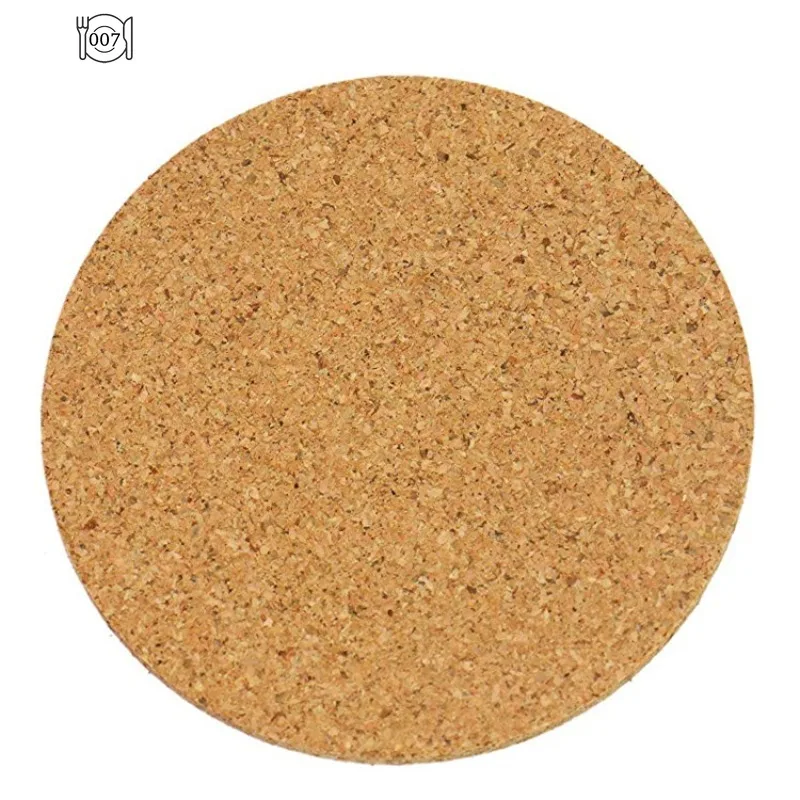 10Pcs Handy Round ShapeDia 9cm Plain Natural CorkCoasters Wine Drink CoffeeTea Cup Mats Table Pad ForHome Office Kitchen New