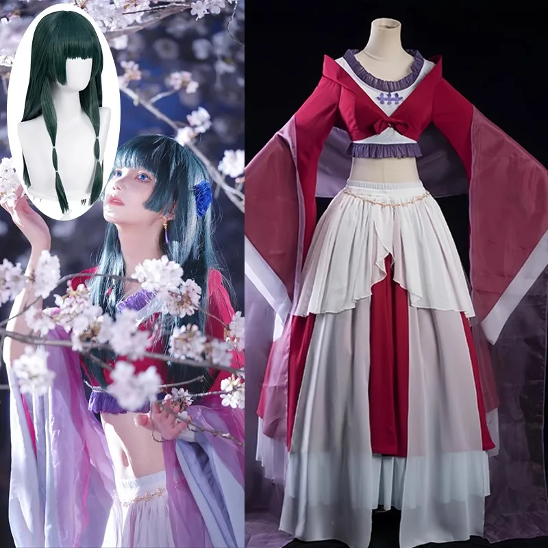 

Anime Maomao Cosplay Costume Dance Party Dress The Apothecary Diaries Women Female 80cm Wigs Maomao Dress Halloween Carnival COS