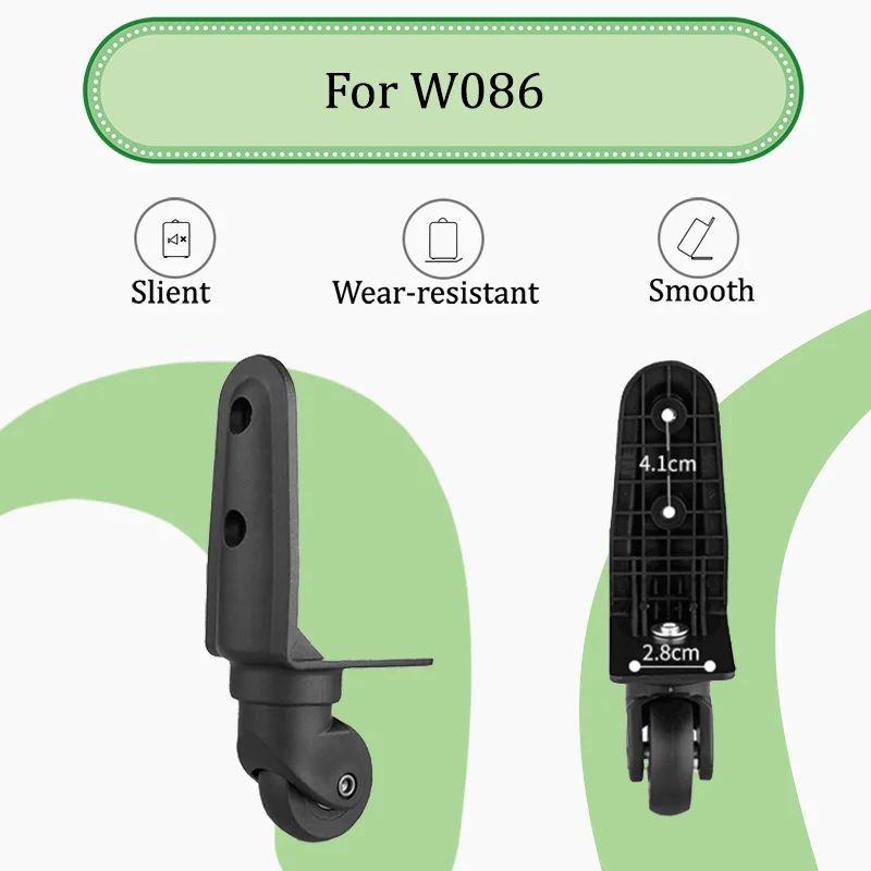 

For W086 Luggage Wheel Replacement – Ultra-Durable Universal 360° Swivel Wheel Easy Installation