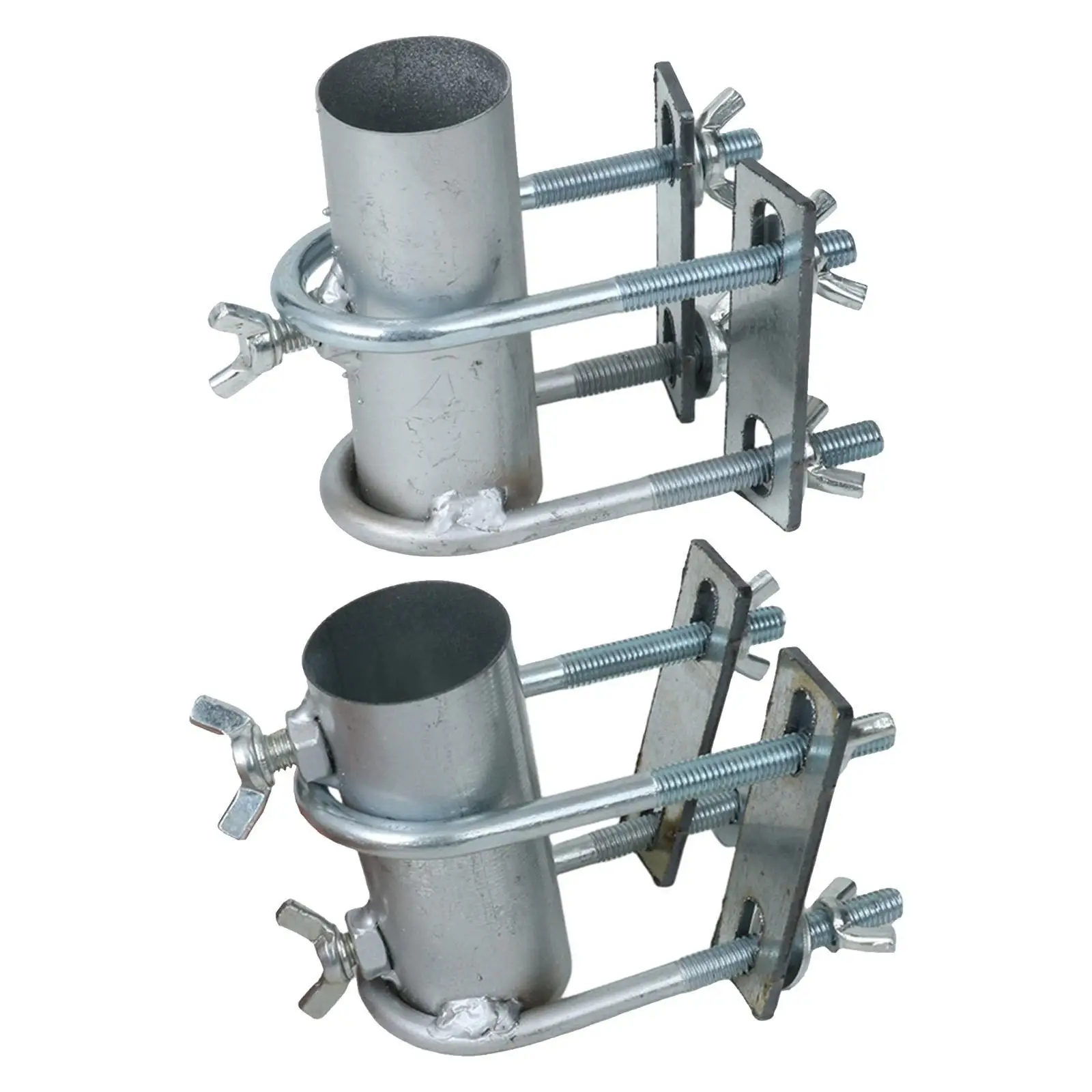 Patio Umbrella Clamp Balcony Parasol Holder for Deck Railing Landscape Fence