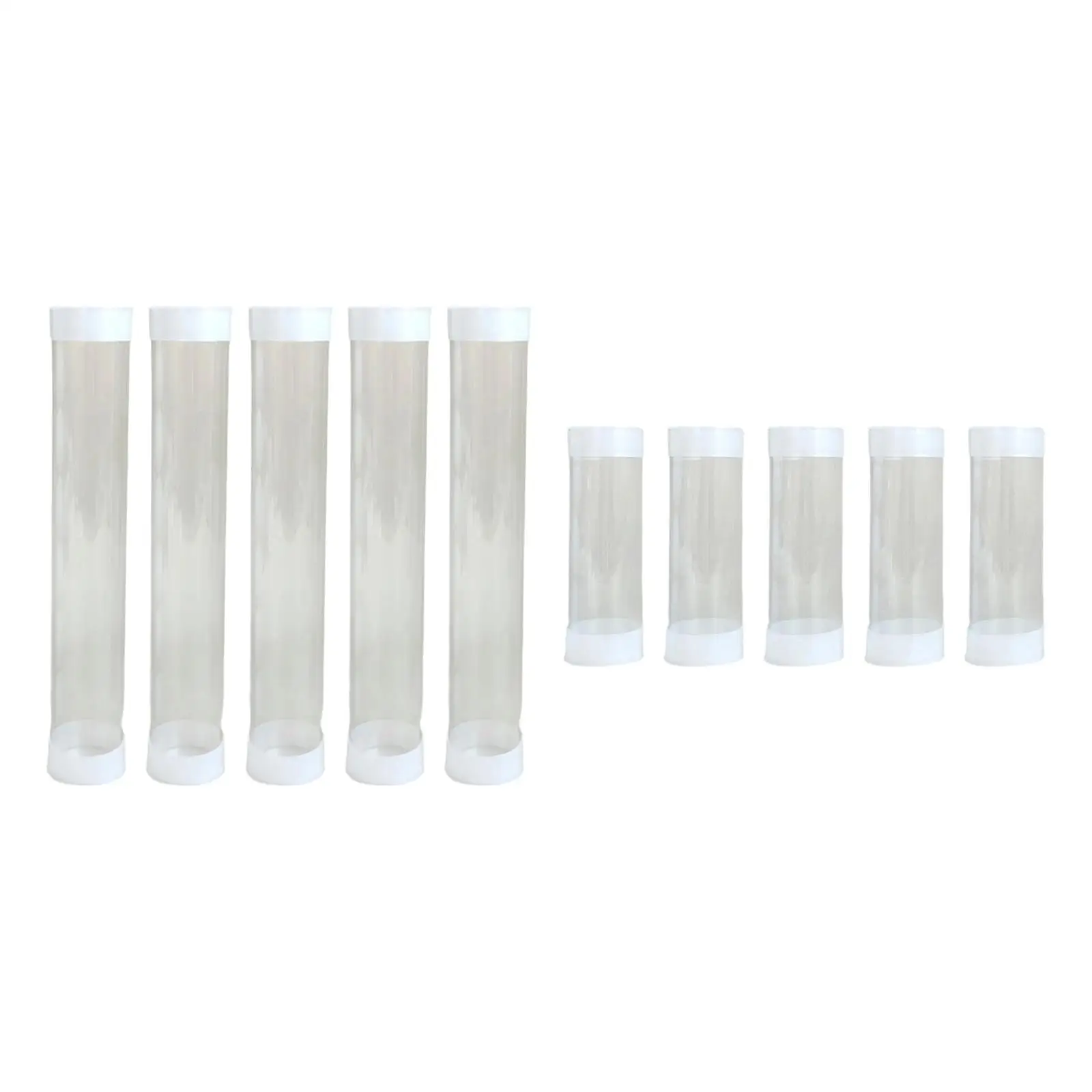 

5 Pieces Golf Ball Storage Tube Cylinder,Anti Scratch Collectible Transparent,Portable Packaging Box,Container Golf Ball Holder