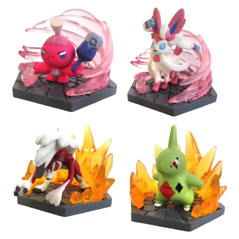 Nuevo estilo de lucha Pokemon Original Kawaii Pikachu Brock caja ciega nebulosa Anime dibujos animados regalo de cumpleaños decoración de escritorio juguetes de moda