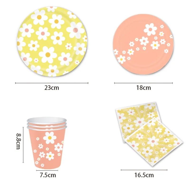 Ensemble de fête d\'anniversaire pour enfants, nappe en papier, gâteau Chi standard, produits de bain décorés pour bébé