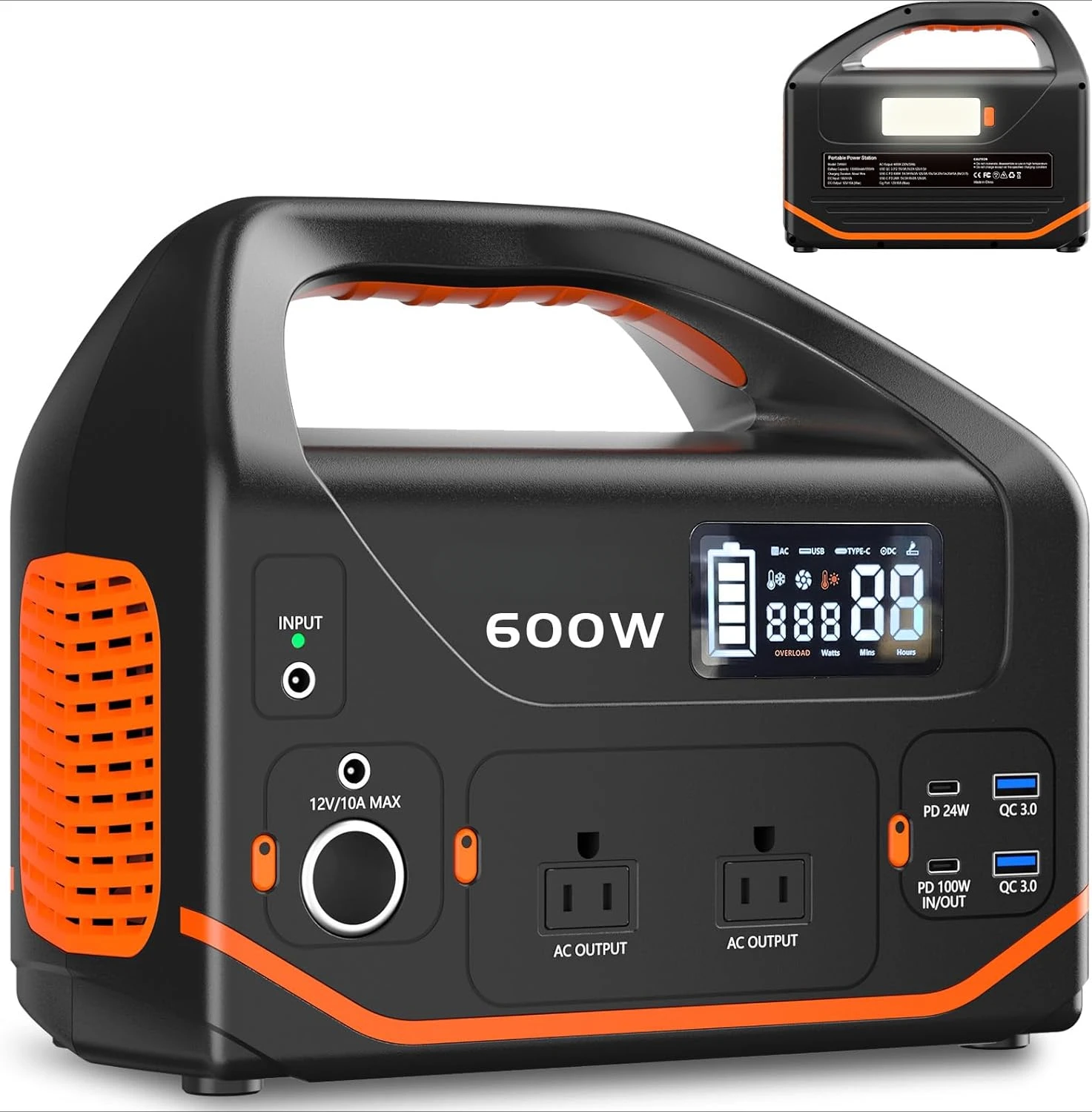 Portable Power Station Portable Generator for Home Use Quiet Generator for Camping Travel Emergency  Survival Backup Outdoor