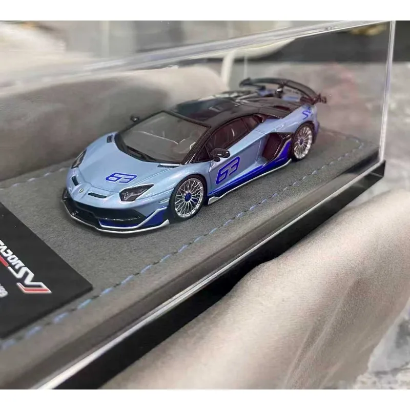

GW 1:64 Lamborghini SVJ 63, литая имитационная модель автомобиля из смолы, игрушка для мальчиков, коллекционное украшение для взрослых.
