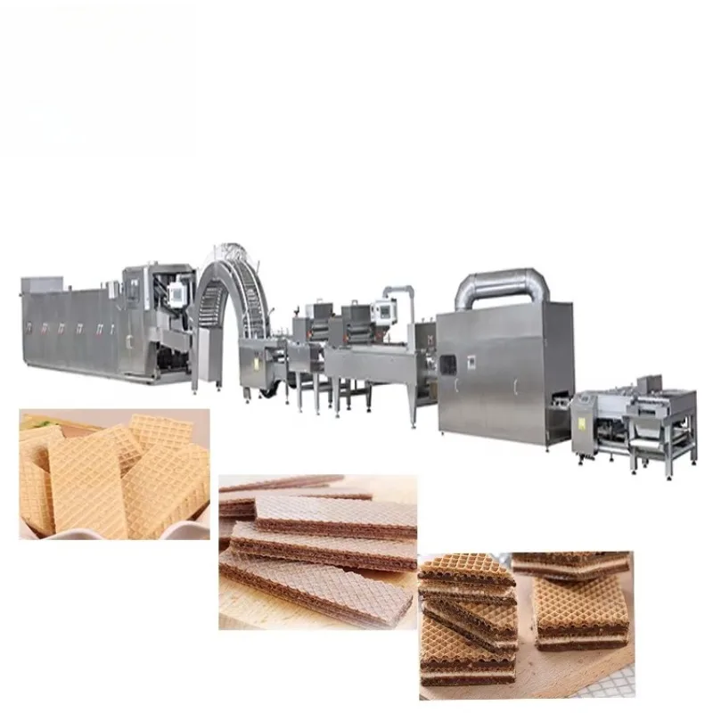OME High Efficiency Wafer Production Line Commercial Wafer Snack Machine Labor Saving Biscuit Line Economic Wafer Making Machine