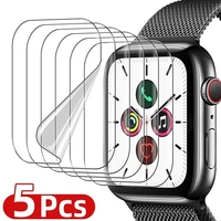 5Pcs Hydrogel Film For Apple Watch Ultra 2 49mm Screen Protector for iWatch Series 9 8 7 6 SE 45mm 41mm 44mm 38mm 40mm 42mm Film