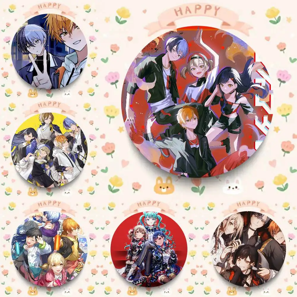 Game V-Vivid BAD SQUAD Pins Brooch Cartoon Badge For Friend Backpack Clothes Collect Accessories Jewelry Gift