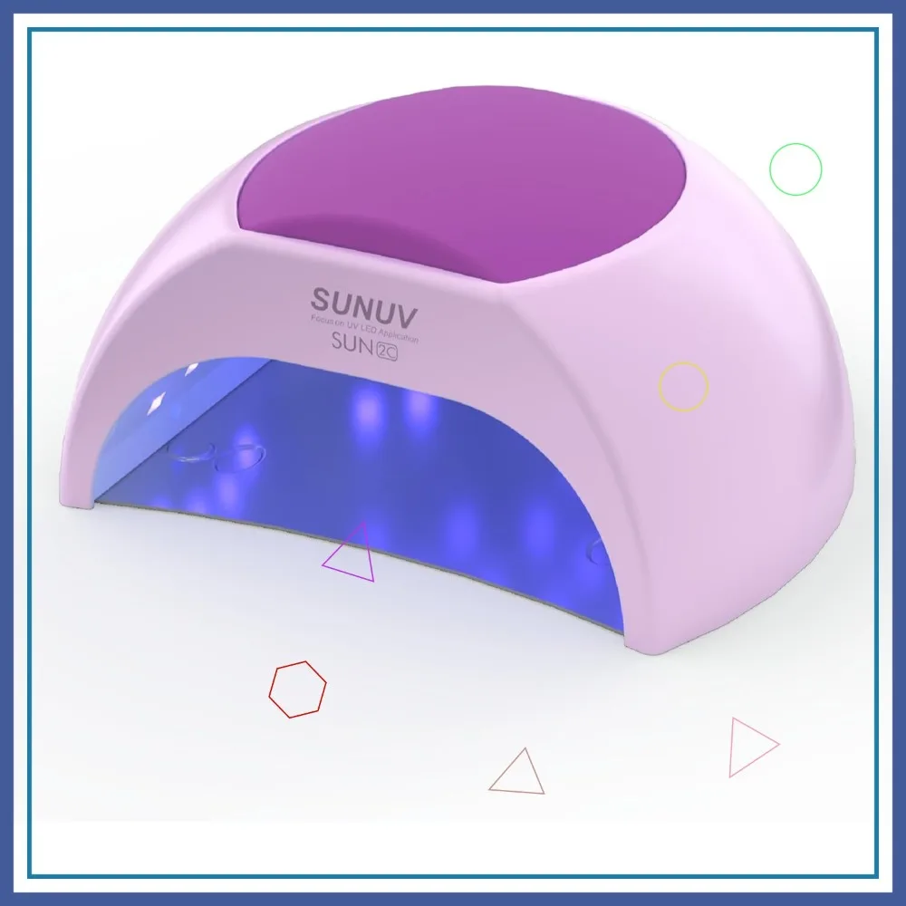 

UV LED Nail Dryer with Auto Sensor, 33 LEDs & 4 Timers for Gel Polish - Purple