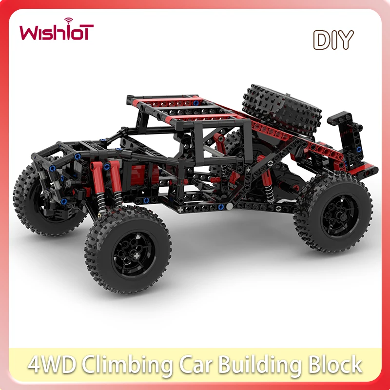 

Off-road Vehicle Building Blocks Model Assemble Parts Four-wheel Climbing Car MOC Technical DIY Empty Frame Boy Bricks Toys