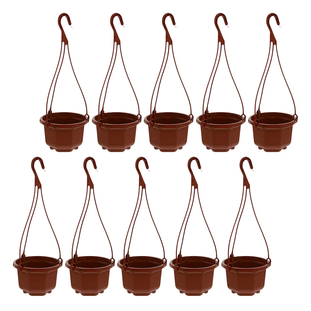 10 Sets Chlorophytum Pot Decorative Flowerpot Plant Hanging Garden Planter Basket