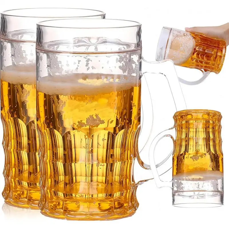 450ml Funny Fake Beer Mug Realistic Beer Mug With Handles Tricky Toys Creative Beer Model Prank Toy For Party Barbecues Holiday