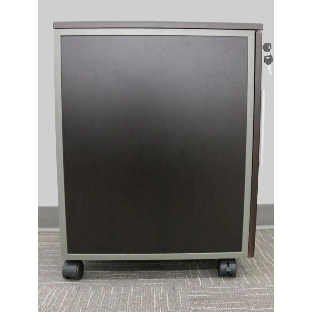 36 inch file cabinet with gray laminated board, drawer style tray, stylish work mobile storage base file cabinet