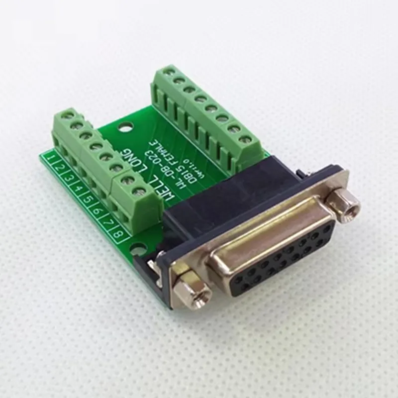 DB15 Female Breakout Board, D'SUB Header Breakout Board, Terminal Block DSUB Module.