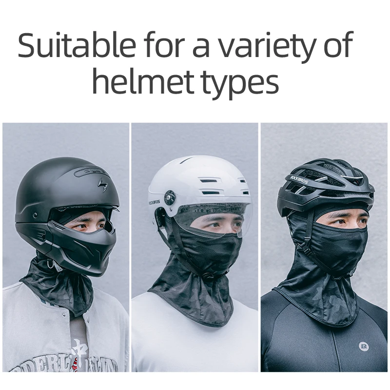 ROCKBROS Cycling Mask Full Face Mask UV Sun Protection Summer Balaclava Hat Bike Scarf Breathable Outdoor Motorcycle Face Masks