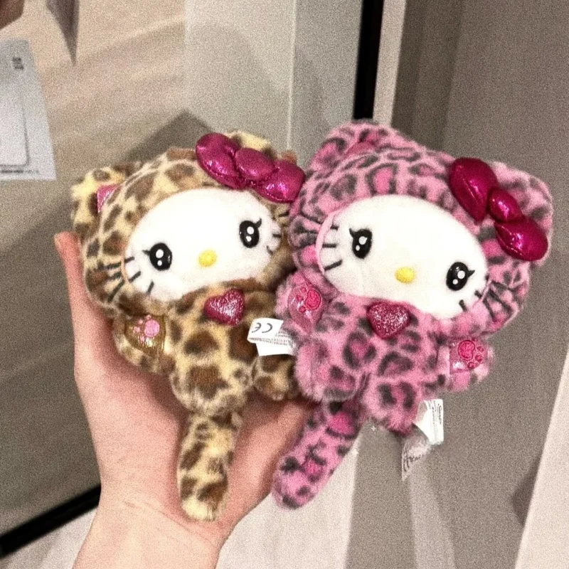 Плюшевый брелок-игрушка Hello Kitty с розовым леопардовым принтом ...