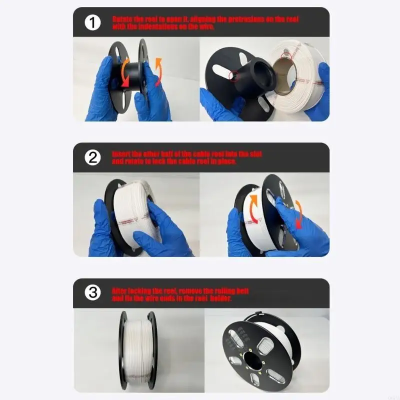 

Metal Spool for 3D Printer Offer Filament Level Visibility Simple Monitoring Filament Spool Holder Printing Accessories