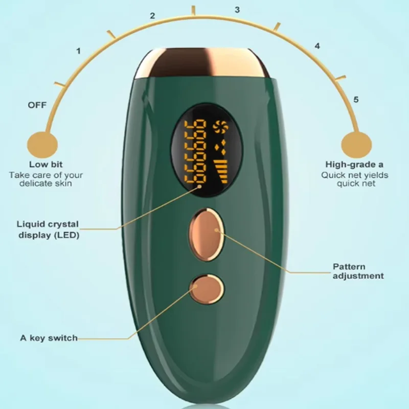 

Long-lasting painless home hair removal device - convenient body and face IPL laser hair removal machine for women