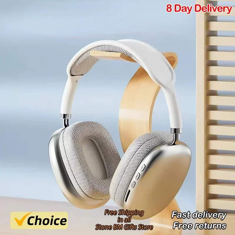 P9 Pro Max New with Card Slot Noise Canceling Wireless Bluetooth Headset with Microphone Over-Ear Sports Gaming Headset