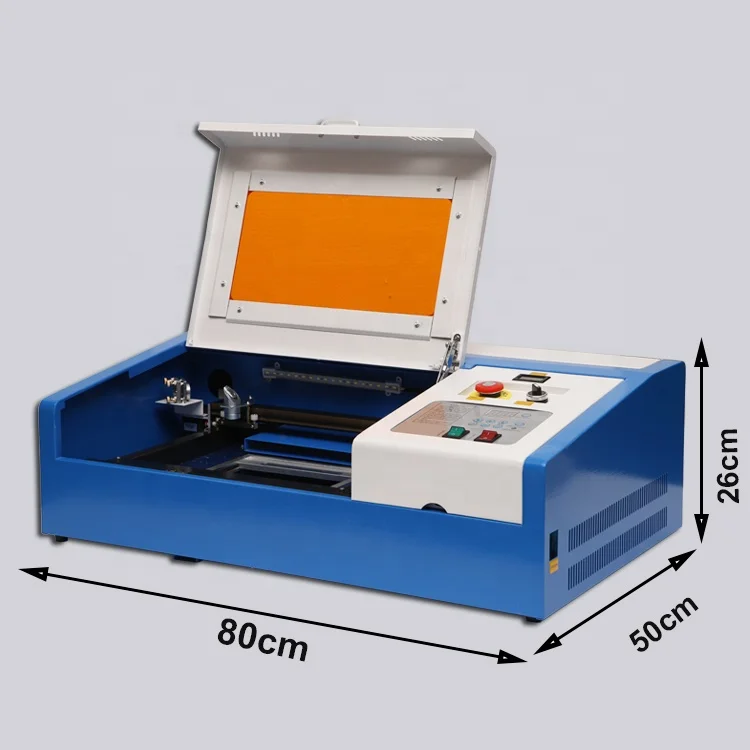 SIHAO-3020 Laser Engraving Machine 40W CO2 Laser Cutting Machine with Exhaust Fan USB Port