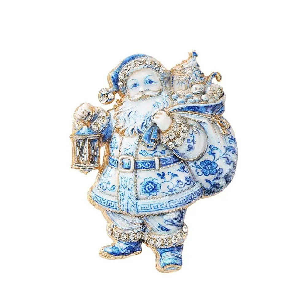 Alloy Material Christmas Theme Brooch Enamel Finish Rhinestone Decor Animal Brooch Jewelry Holiday Theme