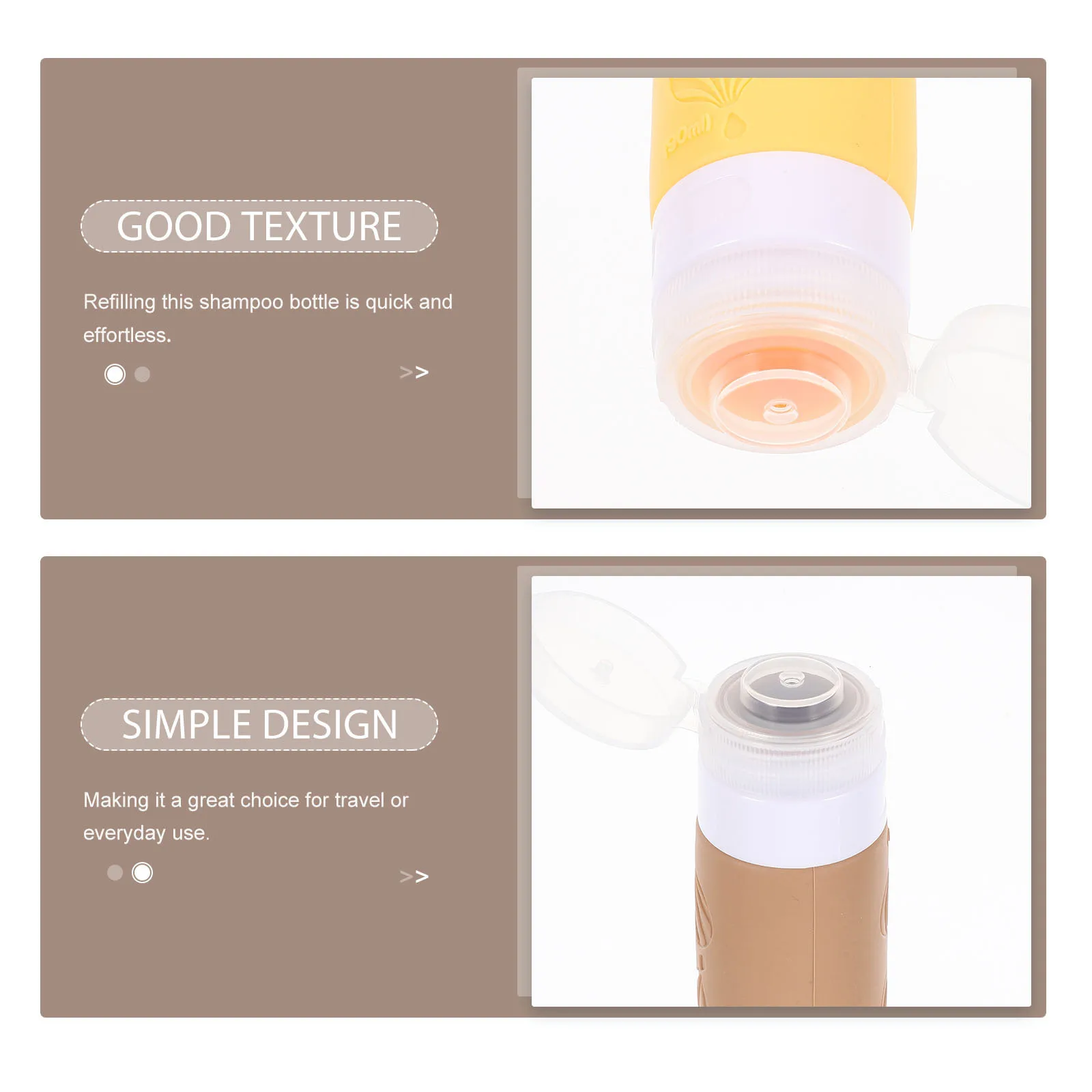 

4Pcs Reusable Silicone Travel Bottles Toiletries Containers Leakproof Lotion Shampoo for Outdoor Camping 90ml Travel Bottles