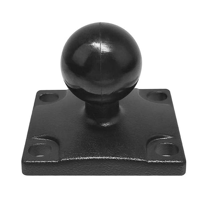 Metal Adapter Plate for Standard 25mm/ 1inch Ball Socket mount Solid Structure Aluminum Construction Rubber Ball