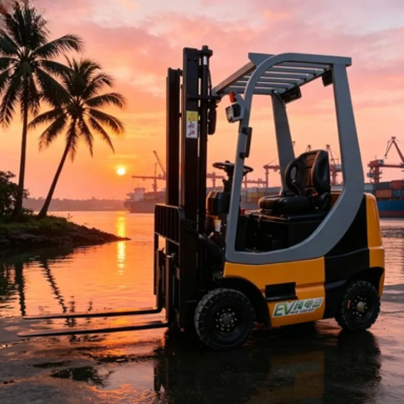 Compact Rough Terrain Forklift 2 Ton 2.5 Ton Diesel 4x4 Forklift Truck All Terrain Lift Machine for Golf Course