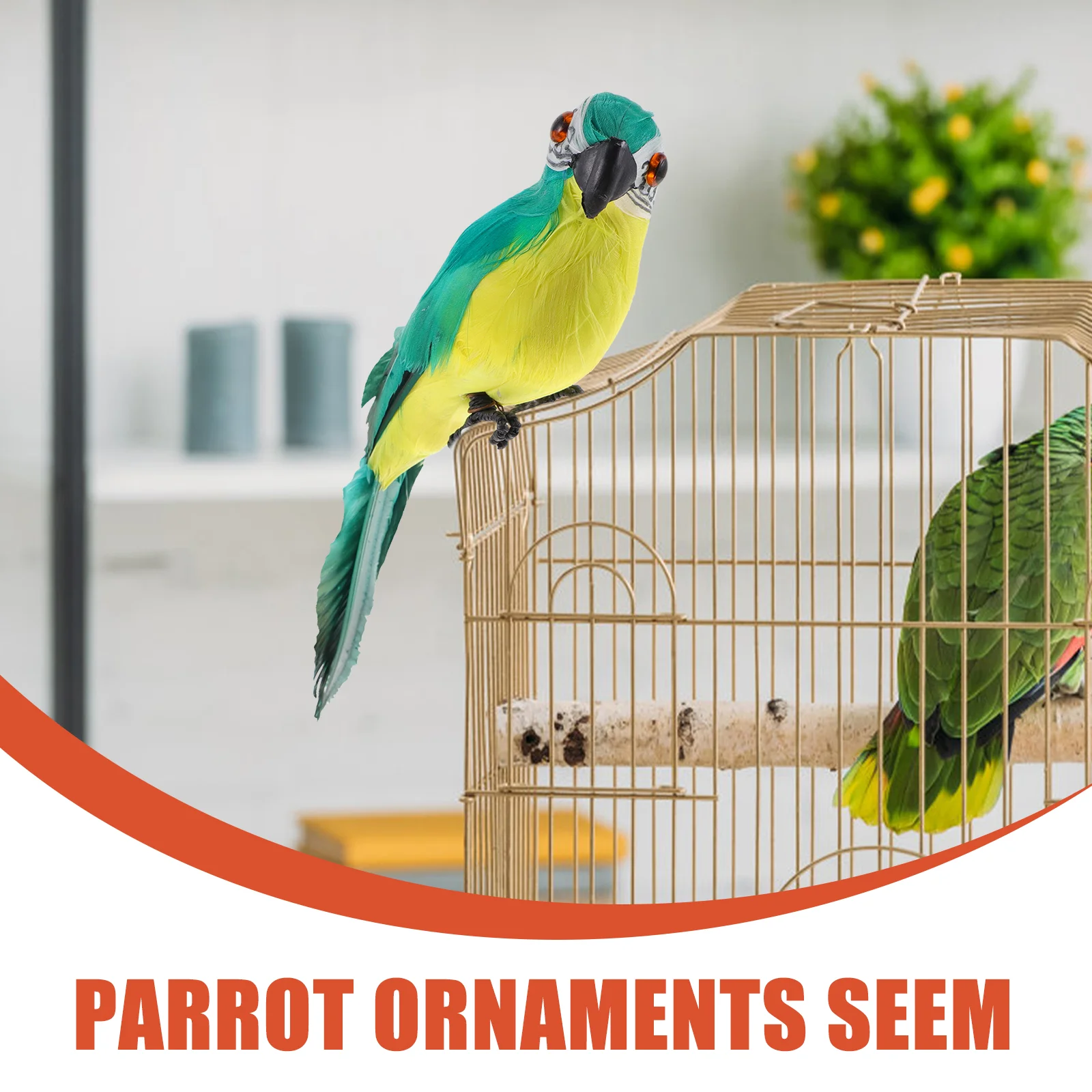 Simulation Parrot Fake Ornaments Lifelike Simulated Stuffed Animal Foam Models