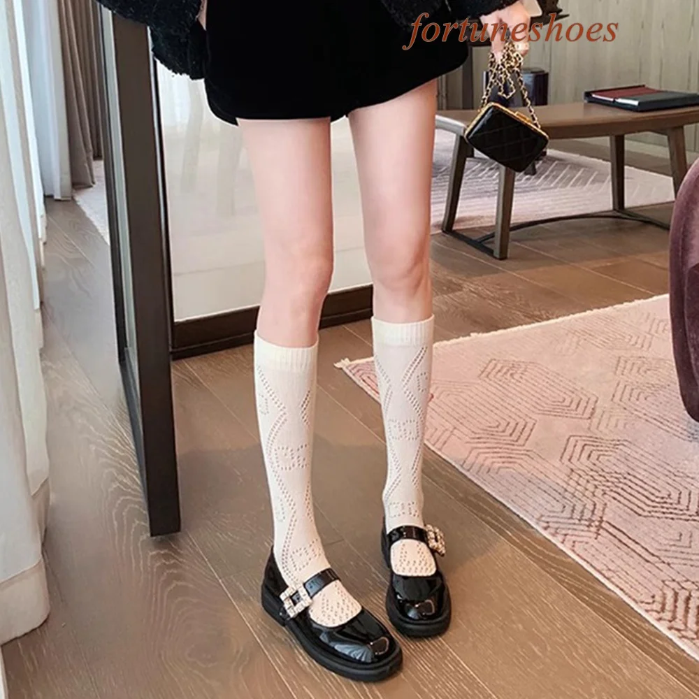 

Round Toe Solid Black Women Shoes Straight Strap Belt Buckle Ankle Flat with Shoes Genuine Leather Fashion Runway Newest Shoes