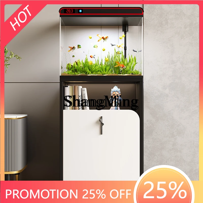 

Новый стеклянный экологический аквариум SM для гостиной, средний и малый аквариум для дома, настольный или напольный, для ландшафтного дизайна.