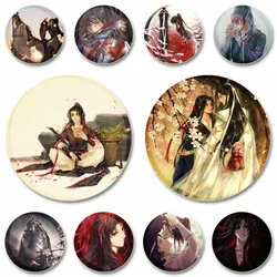 58mm Mo Dao Zu Shi Enamel Pins Cosplay Badge Lan Zhan Chen Qing Ling Anime Brooch Pin for Clothes Backpack Hat Decor XMAS Gifts