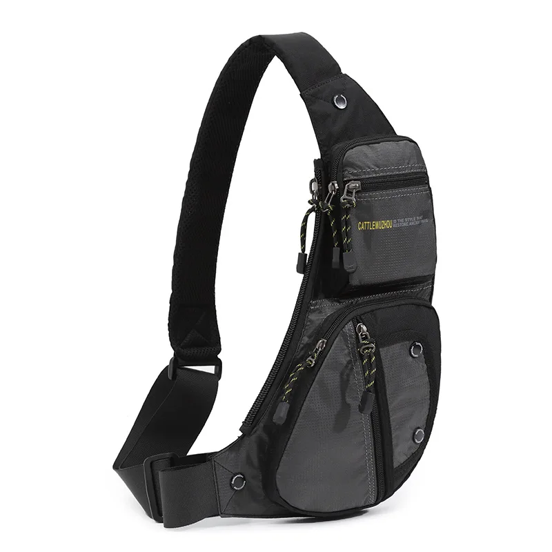 

2026 New Casual Men Crossbody Bag Simple Fashion Expandable Lightweight Sports Bag Riding Backpack