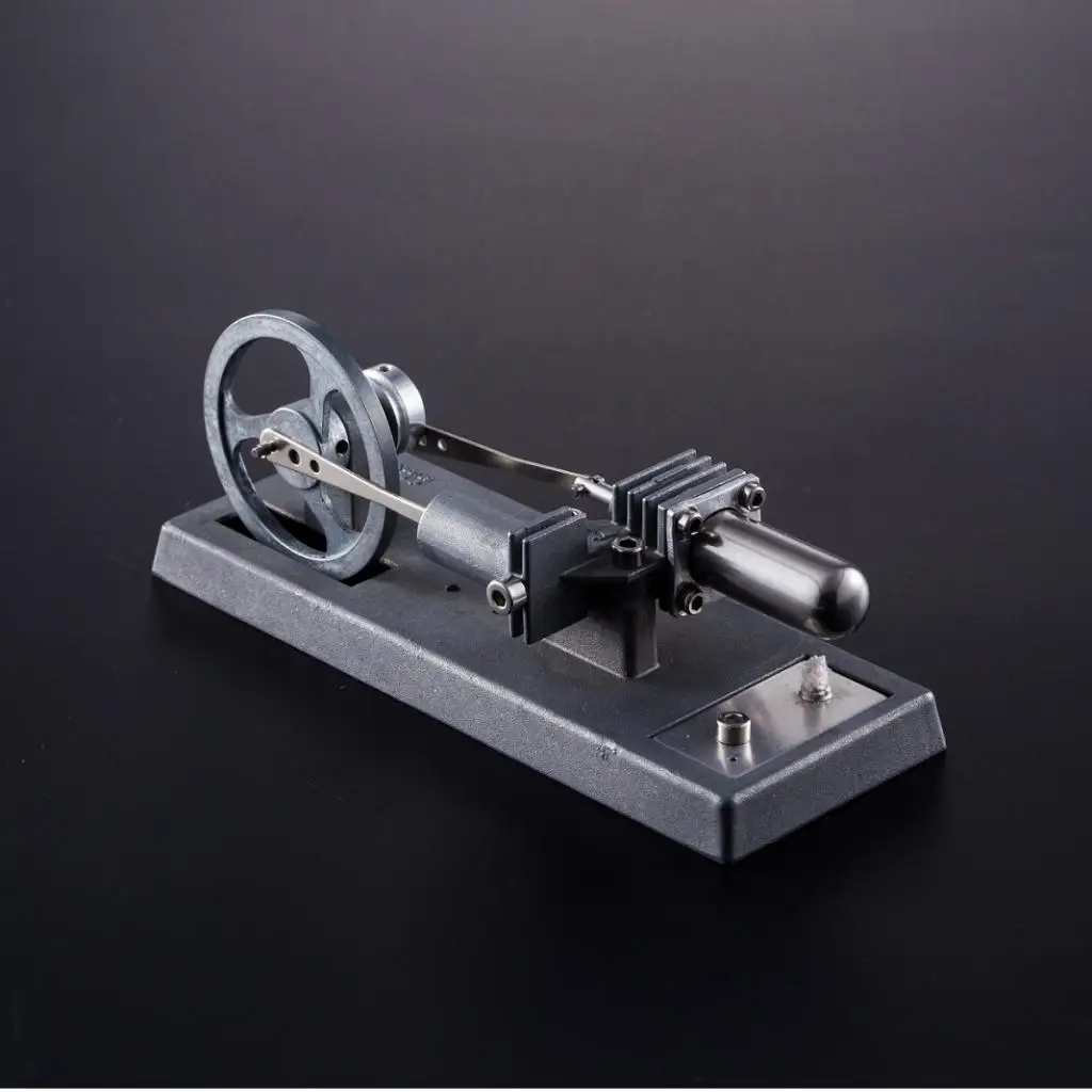 Miniature Stirling Engine Toy High Precision Electric Generator Metal Assembly Kit for School Lab Desk Display