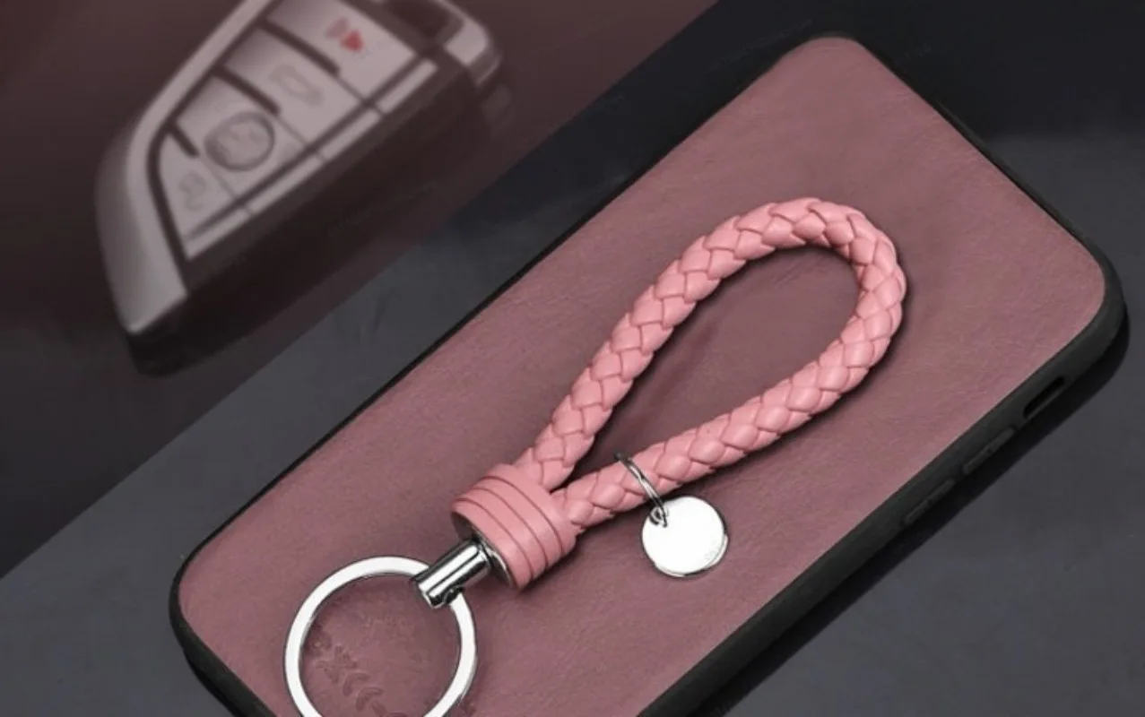 Braided Keychain, Car Keychain, Paracord Braided Wrist Strap for Car Keys