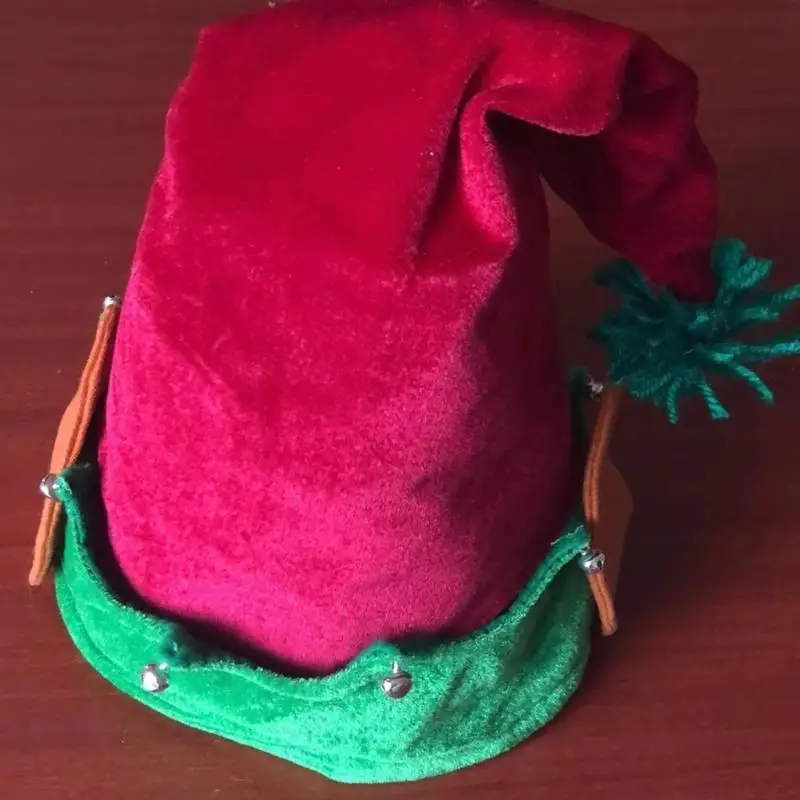

39BD Christmas Hat Soft and Comfortable Wear Christmas Dwarf Hat Christmas Dress up Costume Accessory for Children