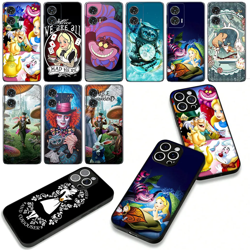 أليس في بلاد العجائب لطيف القط الغلاف ل Xiaomi Redmi ملاحظة 14 13 12 13C 14C 12C 8 برو زائد برو + 9C NFC 9A نوت 14 غطاء الهاتف #4