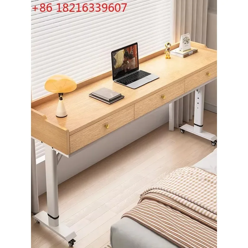 TAO Solid wood cross bed table removable lifting table small apartment lazy bed study table