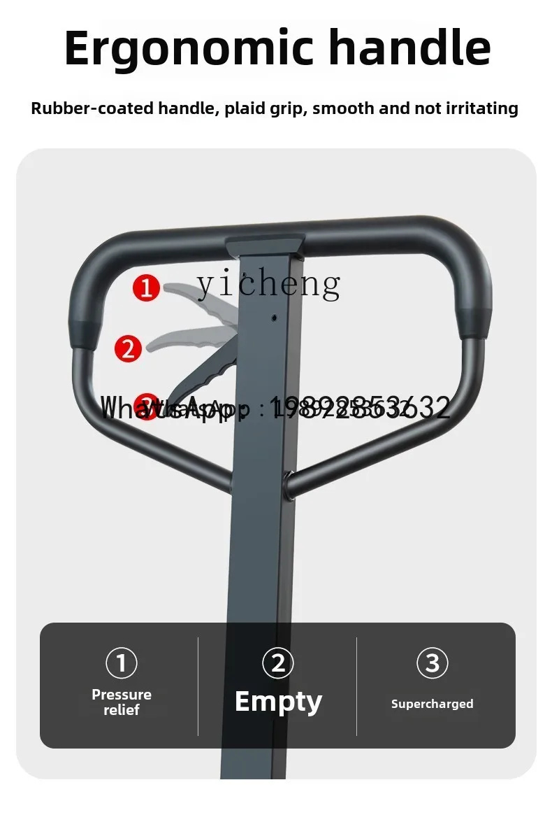 Truk Forklift Manual ABB Hidrolik Ekstensi, Truk Pengangkat, Truk Penumpuk dan Pembongkar Pallet Barang Berat 2.5T