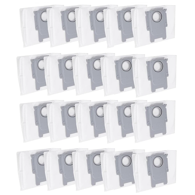 20 Pcs For Roborock S8+ /S8 Pro Ultra / S7 Maxv Ultra / Q5 / Q5+ / Q7+ / Q7 Max+ Garbage Bag Vacuum Cleaner Replacement Parts