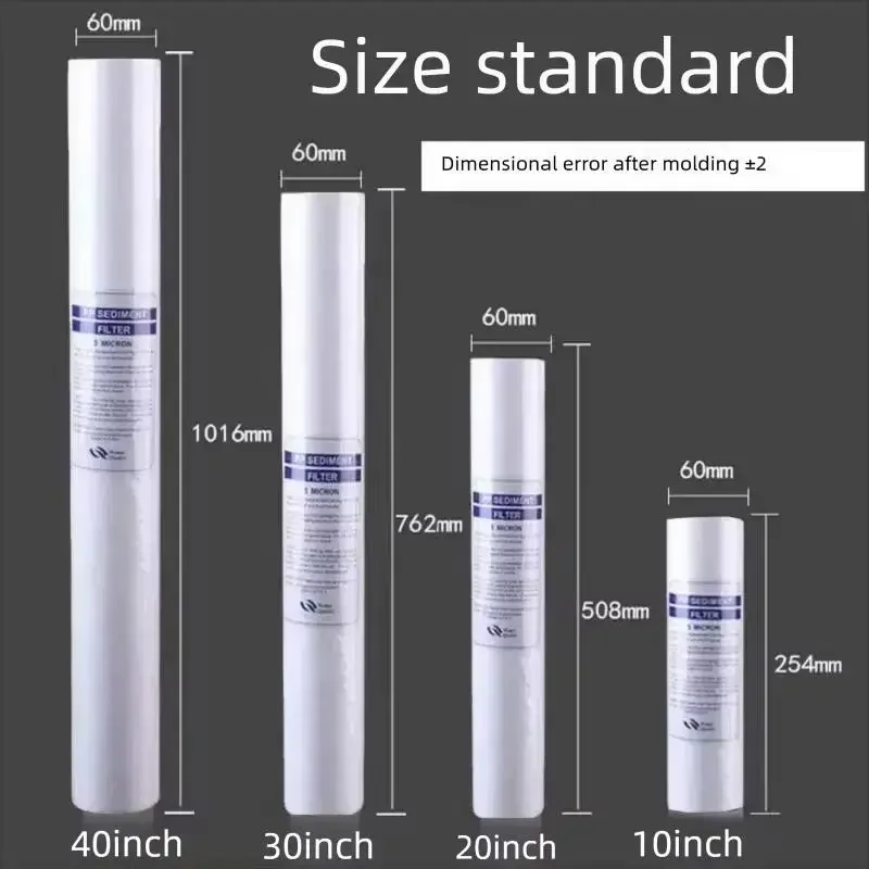 

40 Inch PP Cotton Filter Cartridge Sediment Water Filter Element for RO Water Purifier Pre Filtration
